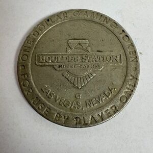 Boulder‎ Station Hotel Casino One Dollar Gaming Token Las Vegas Nevada